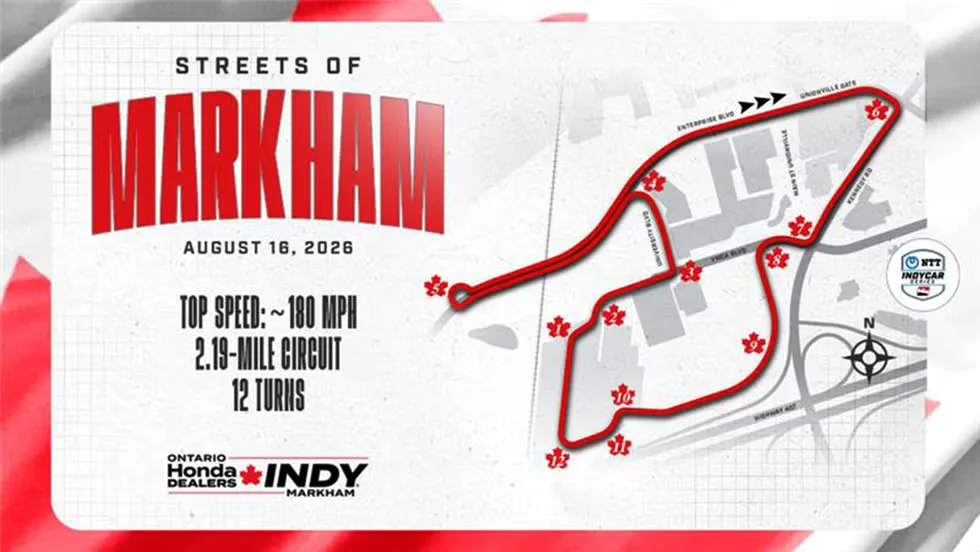 Пілоти IndyCar випробовують нову трасу на повороті Hairpin в Маркхемі